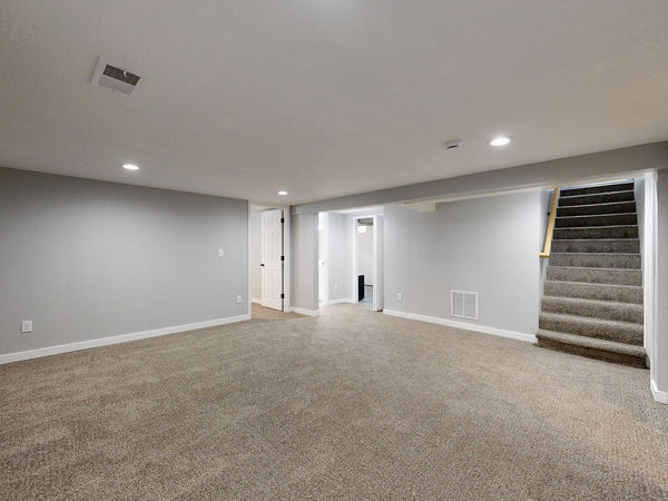 a spacious luxury basement home