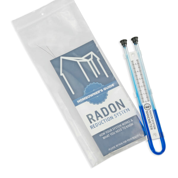 5.5" U-Tube Radon System Manometer